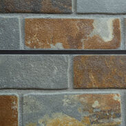 Slate Mixed Brick Slatwall Panel