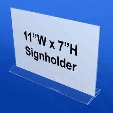 Countertop Sign Holders - Acrylic :: Sign Holders & Signs :: Palay Display