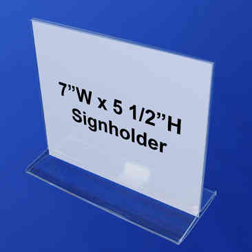 Countertop Sign Holders - Acrylic :: Sign Holders & Signs :: Palay Display