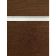 Walnut Slatwall Panel with Aluminum Inserts