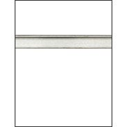 White Slatwall Panel with Aluminum Inserts - 6"OC