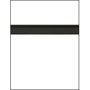 White Slatwall Panel with Black Inserts - 6"OC